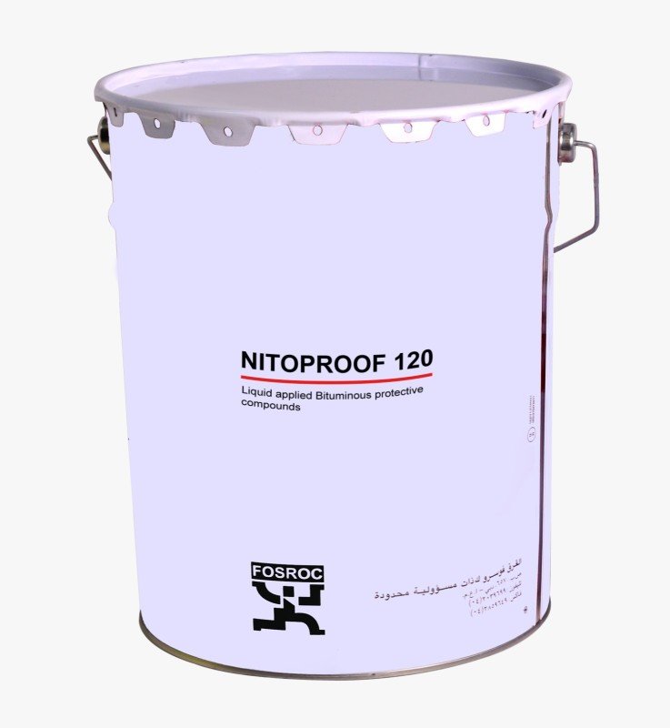NITOPROOF 120 (200L)-Nitoproof 120 is based on raw materials which are amongst the most water and water-vapour resistant surface coating materials available. They are also resistant to a wide range of